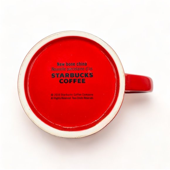 Starbuck Red and White Mug - Bone China - Picture 6 of 6